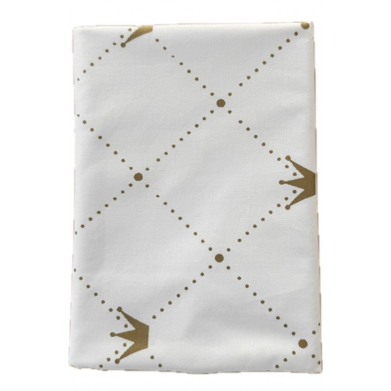 Непромокаемая многоразовая пеленка из ранфорса 60*90 см цвет: короны