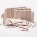 Защита фенс-бортик для детской кроватки Sateen Collection цвет: бежевый ФБ-1.03.04
