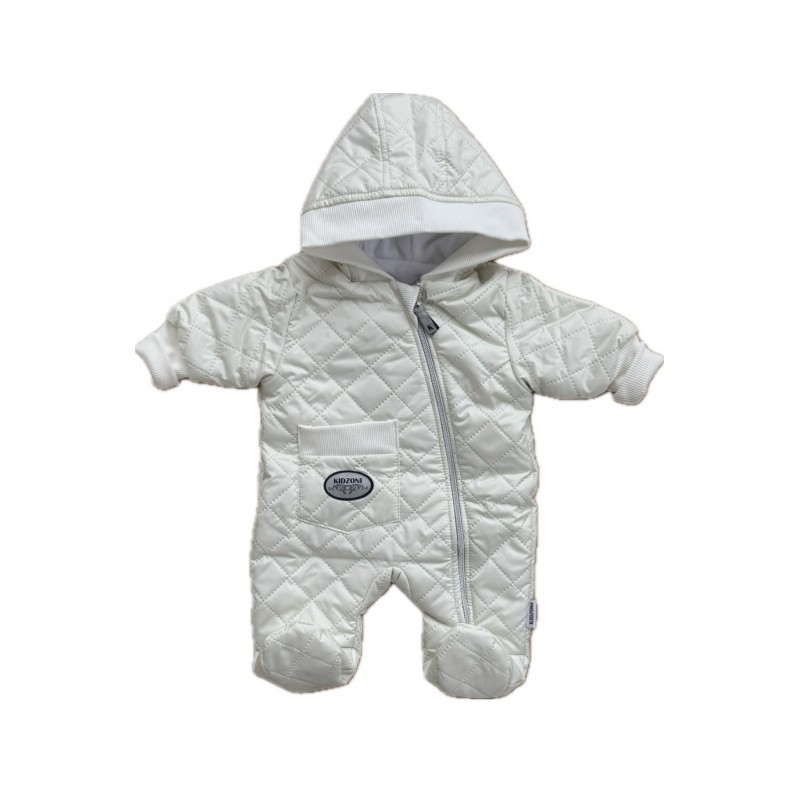 Комбинезон стеганный " Тоторо" 62 см цвет: молочный 220-093-201-042