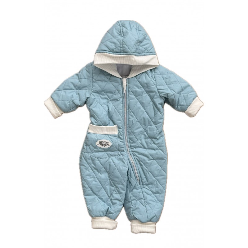 Комбинезон стеганный " Тоторо" 74 см цвет: голубой 220-093-203-08
