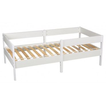 Кроватка детская подростковая 160*80 см Polini kids Simple цвет: белый 3435 Кроватка детская подростковая 160*80 см Polini kids Simple цвет: белый 3435