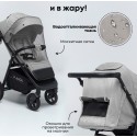 Коляска детская прогулочная BubaGo Model BASS цвет: Light gray/ Светло серый BG 132-AL-1