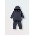 Комплект детский худи+ штаны-джоггеры 86 см цвет: графит 1552-53