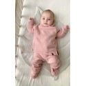 Флисовый костюм Cute 74-80 см цвет: пудра 1555-01