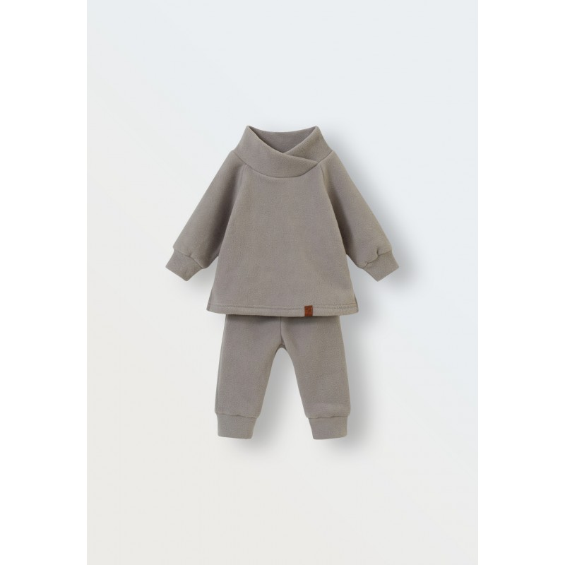 Флисовый костюм Cute 74-80 см цвет: серый 1555-13 Флисовый костюм Cute 74-80 см цвет: серый 1555-13