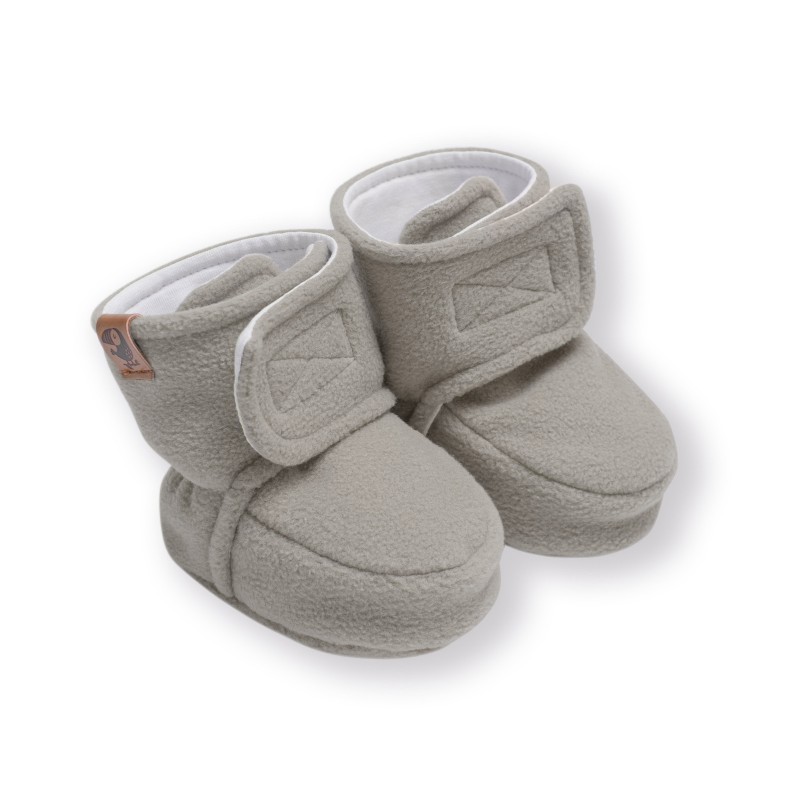 Пинетки из флиса Cute 3-8 месяцев цвет: серый 2200-13