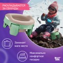 Горшок дорожный складной с многоразовой вкладкой HandyPotty 3 в 1 цвет: бежевый и вкладка розовая Горшок дорожный складной с многоразовой вкладкой HandyPotty 3 в 1 цвет: бежевый и вкладка розовая