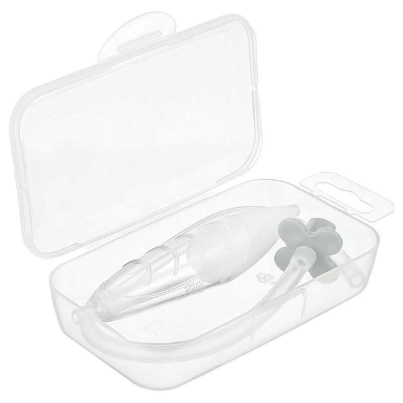 Аспиратор назальный с мягким наконечником цвет мундштука: серый RND-27-116MG Аспиратор назальный с мягким наконечником цвет мундштука: серый RND-27-116MG