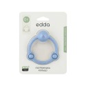 Игрушка-прорезыватель силиконовая Погремушка Кольцо Edda цвет: небо STR-01005 Игрушка-прорезыватель силиконовая Погремушка Кольцо Edda цвет: небо STR-01005