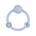Игрушка-прорезыватель силиконовая Погремушка Кольцо Edda цвет: небо STR-01005 Игрушка-прорезыватель силиконовая Погремушка Кольцо Edda цвет: небо STR-01005