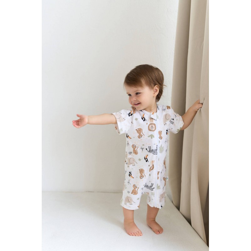 Песочник детский из трикотажа 80-86 см цвет: зов джунглей 1516-215