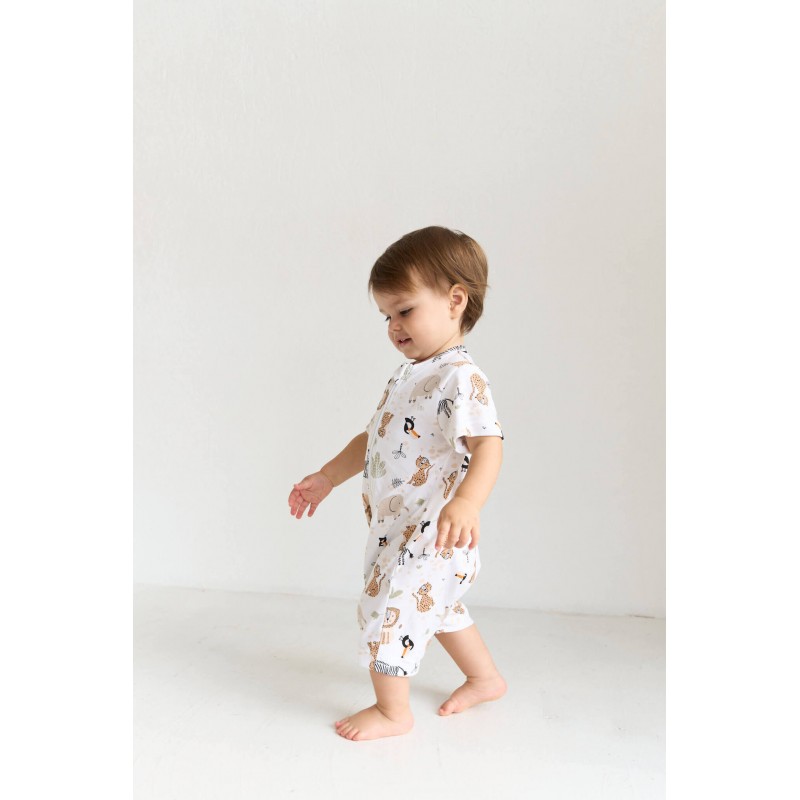 Песочник детский из трикотажа 86-92 см цвет: зов джунглей 1516-215 Песочник детский из трикотажа 86-92 см цвет: зов джунглей 1516-215