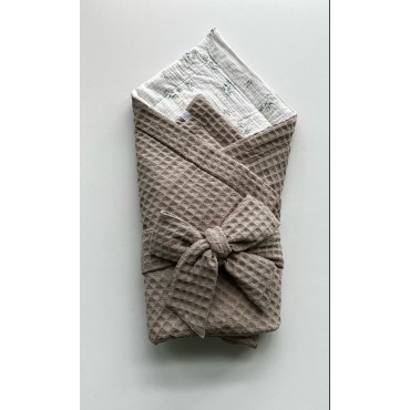 Плед конверт 85*85 см Waffle цвет: кофе 2018-121