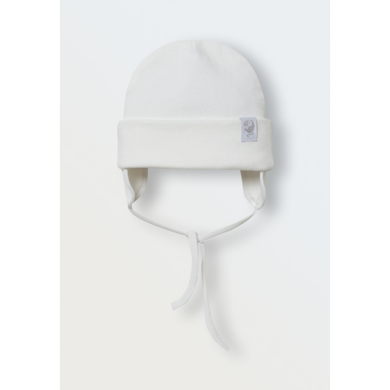 Шапочка из рибаны 40-42 см цвет: экрю 6035-02