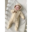 Комбинезон из футера с начесом Toucan 62 см цвет: сливочный 1632-138