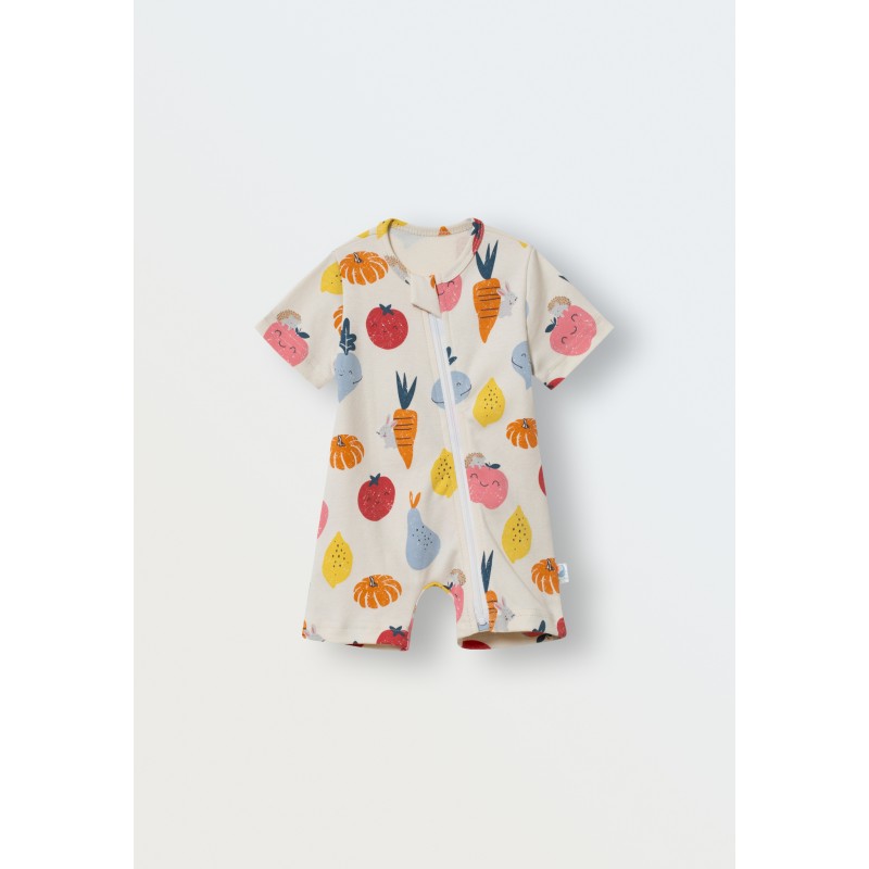 Песочник детский из трикотажа 62-68 см цвет: овощи 1516-308