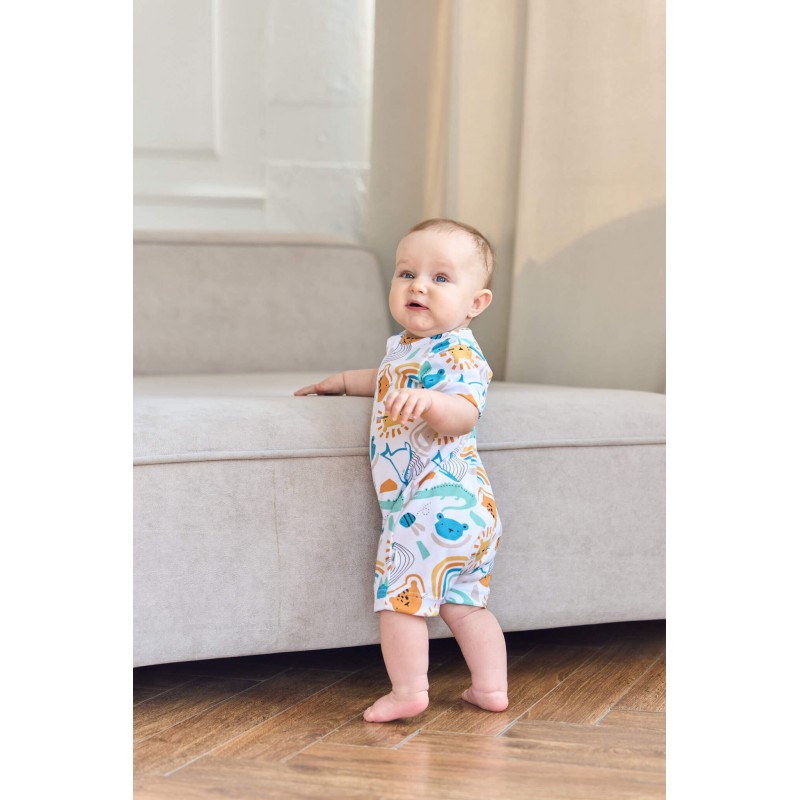 Песочник детский из трикотажа 74-80 см цвет: в мире животных 1516-216