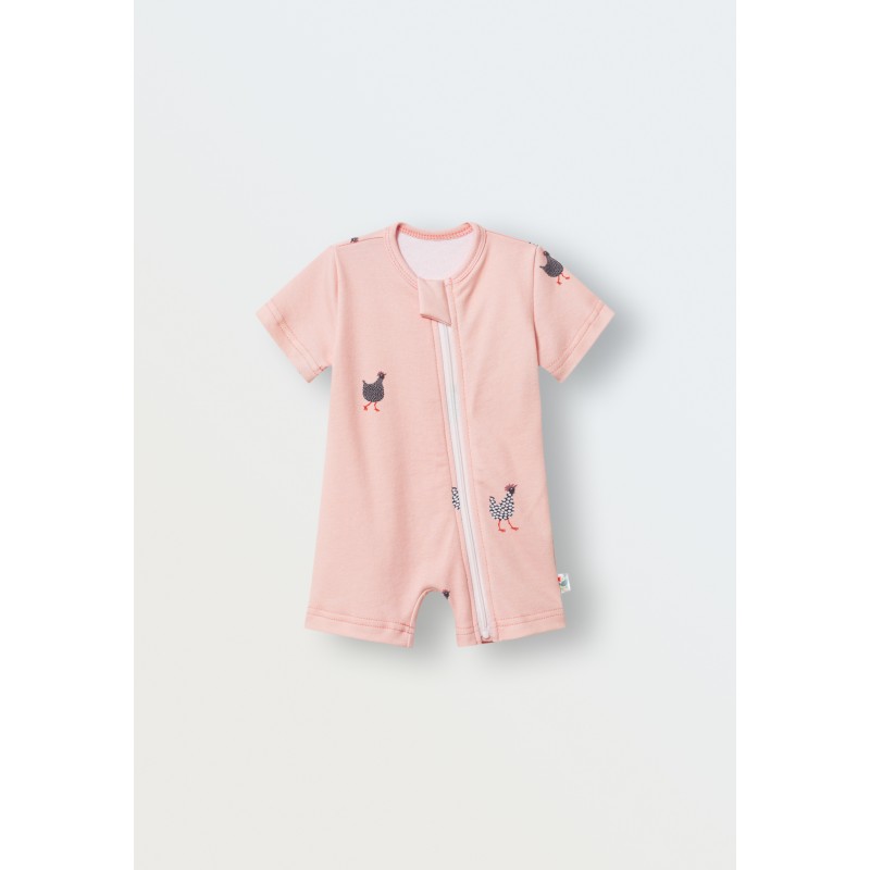 Песочник детский из трикотажа 62-68 см цвет: курочки 1516-307