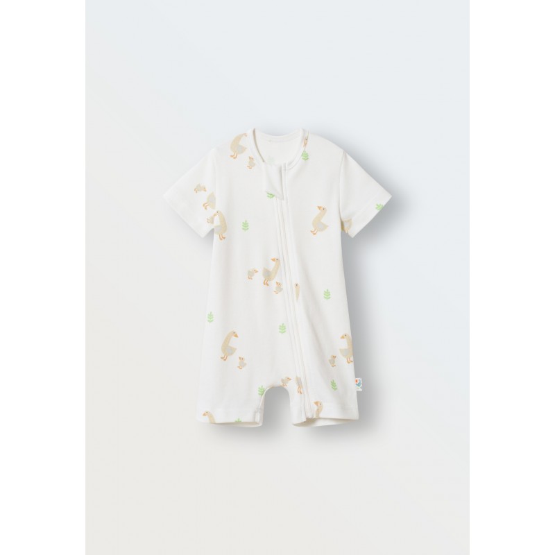 Песочник детский из трикотажа 86-92 см цвет: гуси 1516-234 Песочник детский из трикотажа 86-92 см цвет: гуси 1516-234