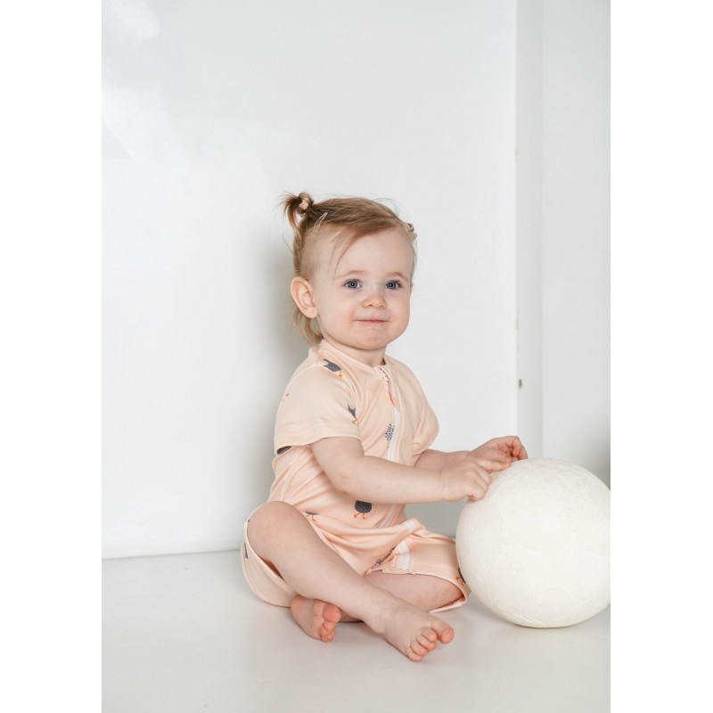 Песочник детский из трикотажа 74-80 см цвет: курочки 1516-307