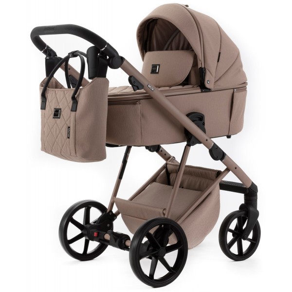 Коляска детская 2 в 1 Adamex Delta Natura цвет: camel 05