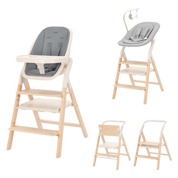 Стульчик для кормления+шезлонг 4 в 1 Carrello Ergo цвет: Carbon Grey CRL-16701