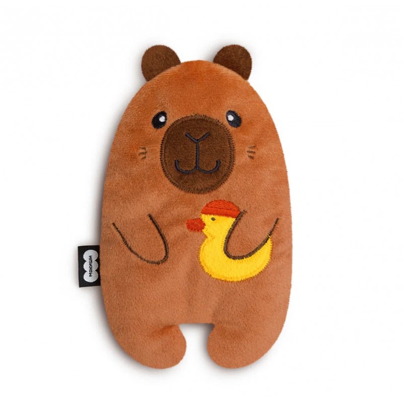 Игрушка-грелка с вишневыми косточками 3 в 1 " Мякиши" Капибара с уточкой 934