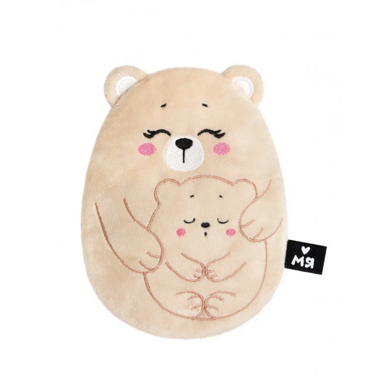 Игрушка-грелка с вишневыми косточками 3 в 1 " Мякиши" Медведица с медвежонком 1064