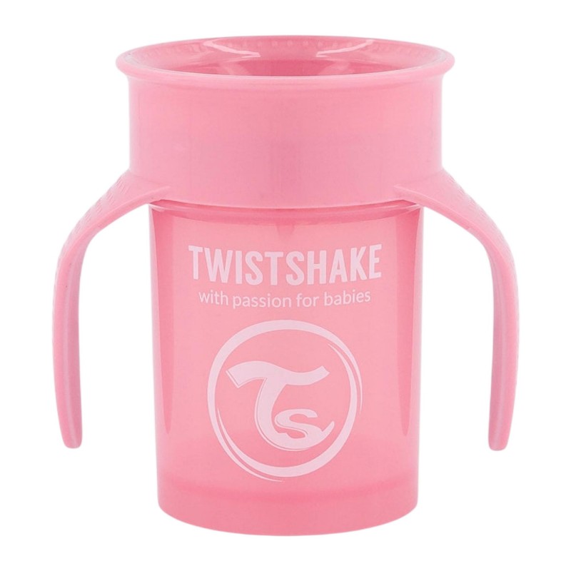 Поильник Twistshake 6+m. 360 cup 230 мл. цвет: Пастельный розовый /Pastel Pink