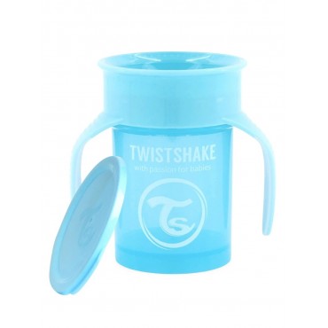 Поильник Twistshake 6+m. 360 cup 230 мл. цвет: Пастельный голубой /Pastel Blue