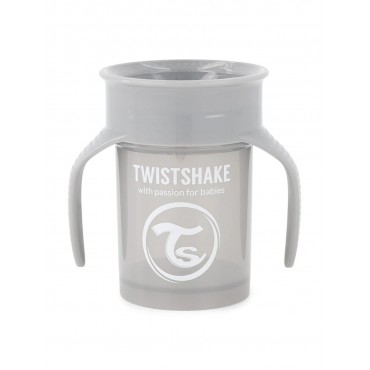 Поильник Twistshake 6+m. 360 cup 230 мл. цвет: Пастельный серый /Pastel Grey