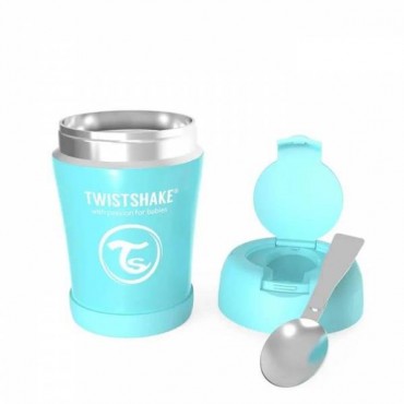 Контейнер-термос для еды Twistshake 350 мл. цвет: Пастельный синий /Pastel Blue