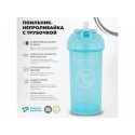Поильник-непроливайка с трубочкой 6+m.Twistshake 360 мл. цвет:  Пастельный синий /Pastel Blue