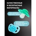 Набор пустышек Twistshake 0-6 месяцев 2 шт. цвет: Пастельный синий и зелёный