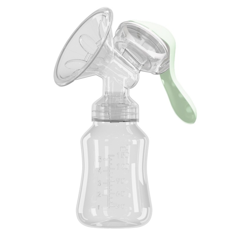 Молокоотсос ручной с бутылочкой цвет: зеленый RBRP-M15-G Молокоотсос ручной с бутылочкой цвет: зеленый RBRP-M15-G