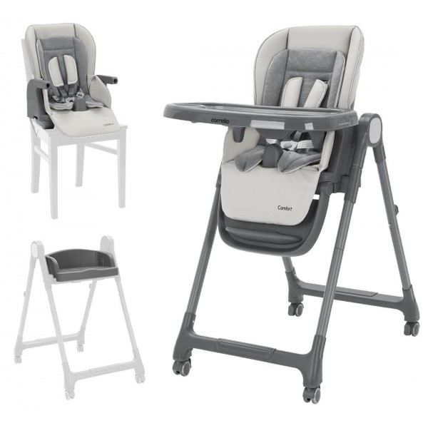 Стульчик для кормления 3 в 1 Carrello Comfort цвет: Royal Grey CRL-9506