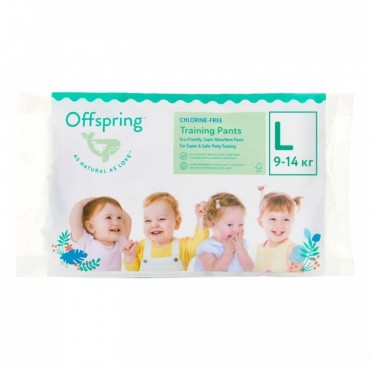 Эко-подгузники Offspring Travel Pack L 9-14 кг 3 шт 3 расцветки