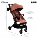Коляска детская прогулочная Pituso Pera суперлегкая цвет: coffee Коляска детская прогулочная Pituso Pera суперлегкая цвет: coffee