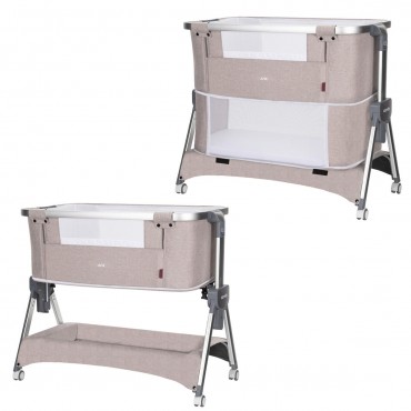 Кроватка-люлька приставная + манеж Carrello Aria 3в1 цвет: Cream Beige CRL-16401