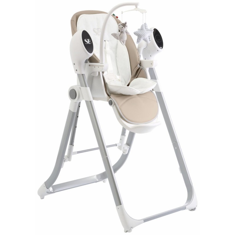 Стульчик для кормления - электрокачели 2 в 1 Sweet Baby Amuleto цвет: Beige