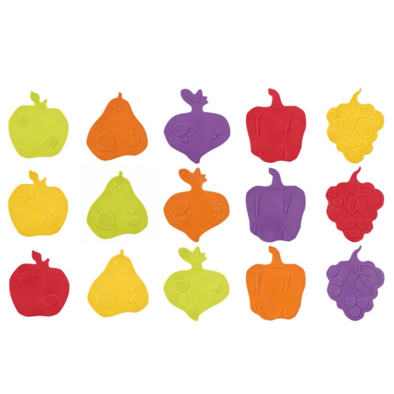 Антискользящие мини-коврики для ванны "FRESH MIX" 15 шт RBM-15-FM Антискользящие мини-коврики для ванны "FRESH MIX" 15 шт RBM-15-FM