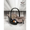 Автокресло-люлька 0-13 кг Bambola Bimbo цвет: мокко соты KRES4224