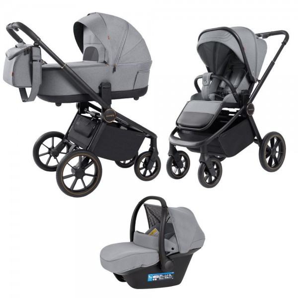 Коляска детская 3 в 1 Carrello Epica 2025 цвет: Silver Grey CRL-8511