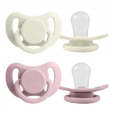 Комплект силиконовых пустышек 0-6 месяцев цвет: Zephyr / Buttercream
