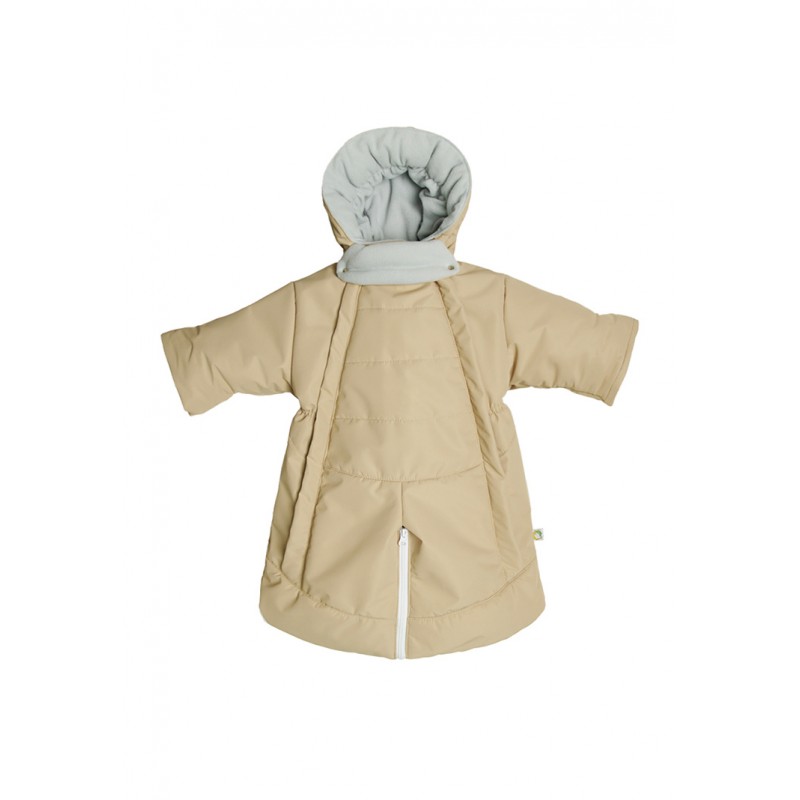 Комбинезон-трансформер  с меховой подкладкой с рождения до 80 см цвет: бежевый 2812/4