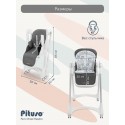 Стульчик для кормления Pituso Compatto цвет: Light grey YT-H36-Light grey