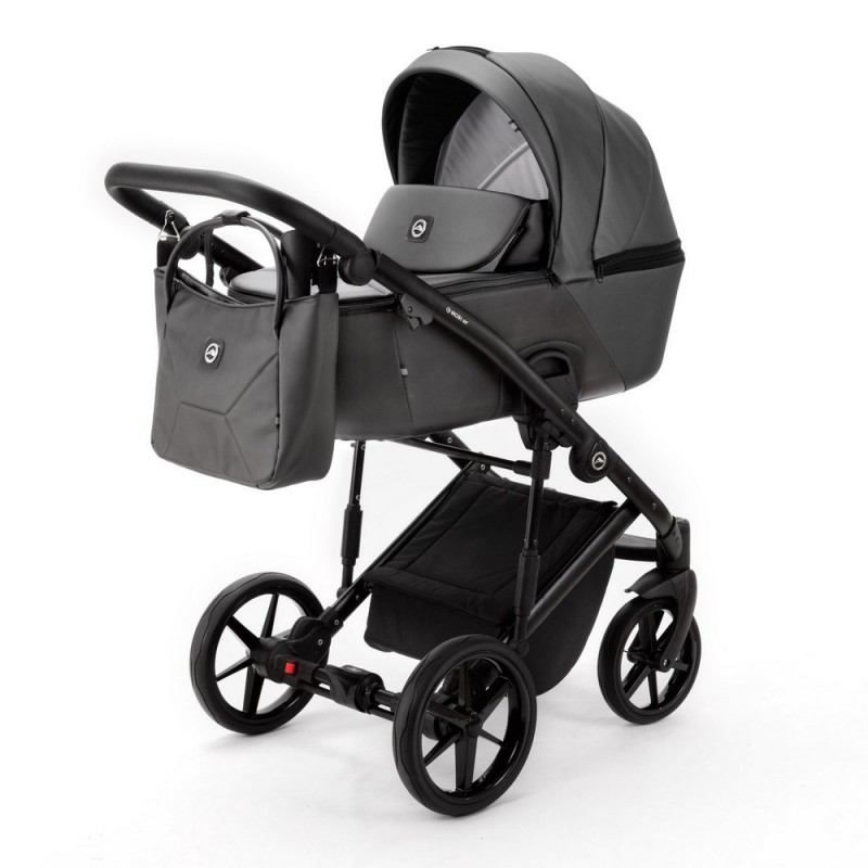 Коляска детская 2 в 1 Adamex Mobi Air Eco цвет: темно-серый SD-6