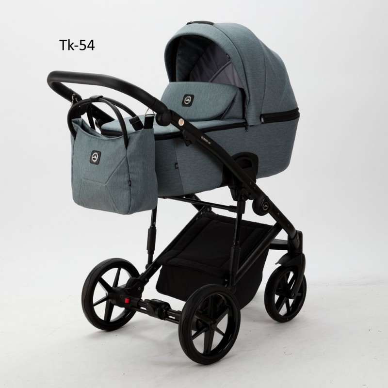 Коляска детская Adamex 2 в 1 Mobi Air Lux цвет: серо-изумрудный Tk-54