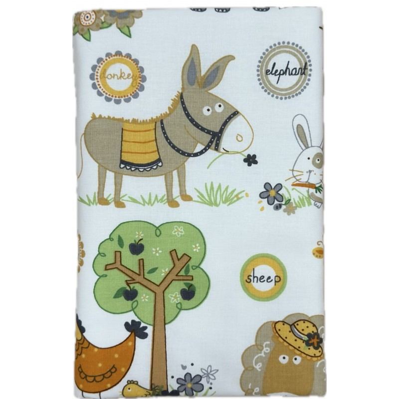 Непромокаемая многоразовая пеленка из ранфорса 60*90 см цвет: в деревне Непромокаемая многоразовая пеленка из ранфорса 60*90 см цвет: в деревне