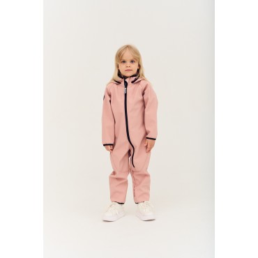 Комбинезон демисезонный мембрана Softshell 86-92 см цвет: пудра 167-01